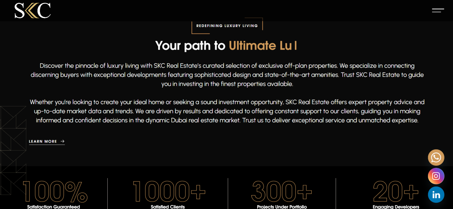 SKC Real Estate website